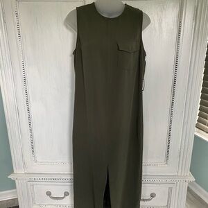 WHO WHAT WEAR Dress Size Small Hunter Green In Very GUC Very Flattering